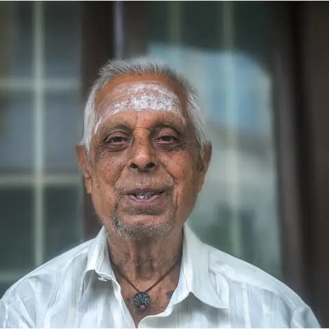A smiling grandfather